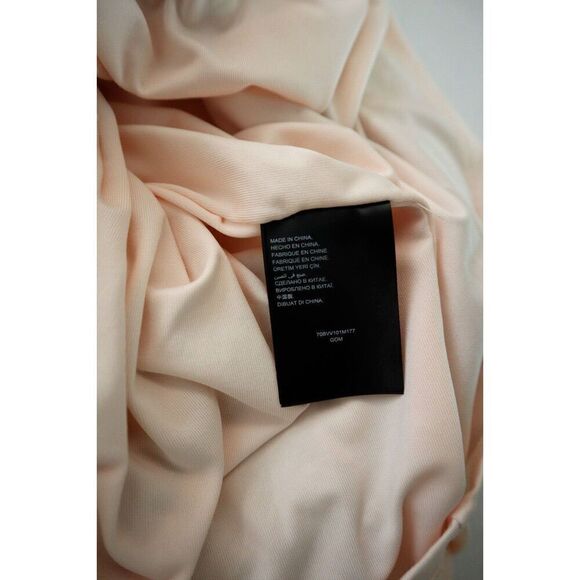 bebe Women's Sz Small Rose Gold Geo-Sequin Blocked Mini Body Con Dress - Picture 5 of 11